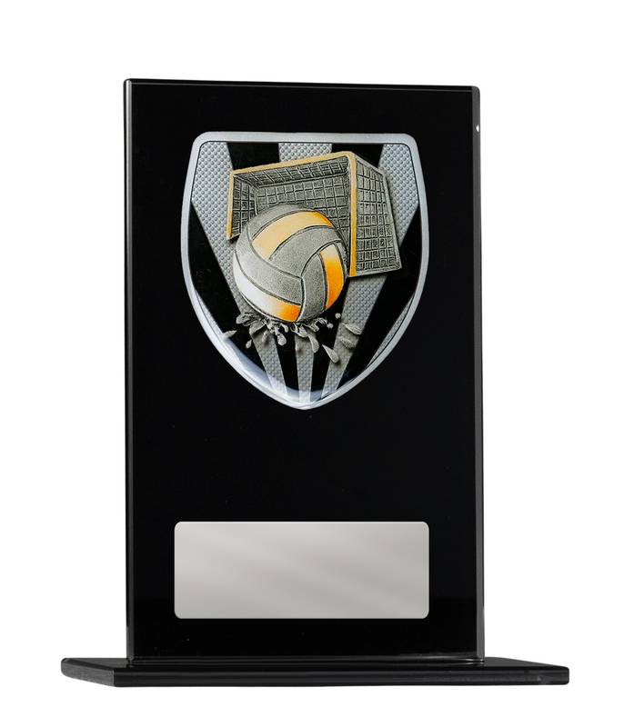 Black Glass Waterpolo Glass Award 200mm