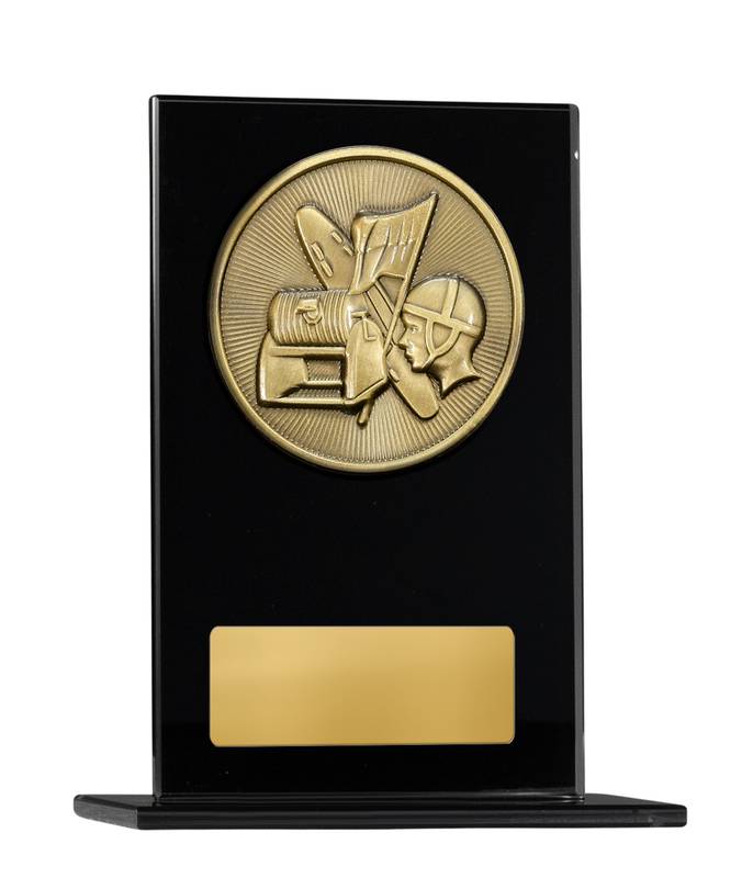 Black Glass Lifesaving Glass Award 200mm