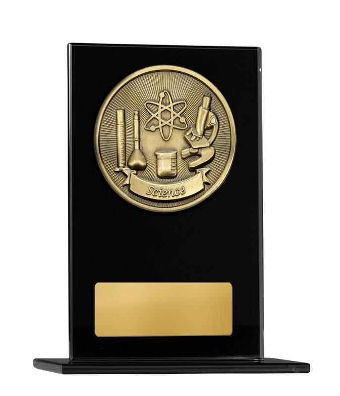 Black Glass Science Glass Award 200mm