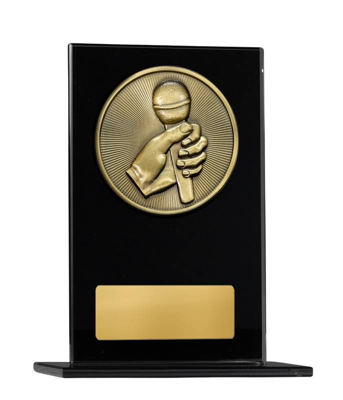Black Glass Debate Glass Award 200mm