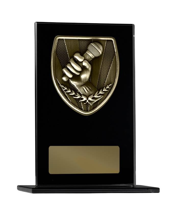Black Glass Debate Glass Award 200mm