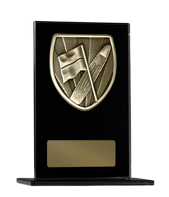Black Glass Lifesaving Glass Award 200mm