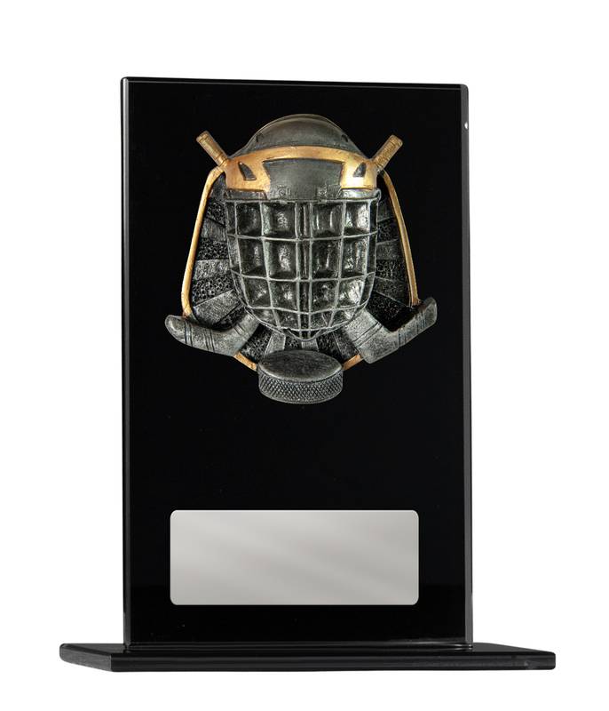 Black Glass Ice Hockey Glass Award 200mm