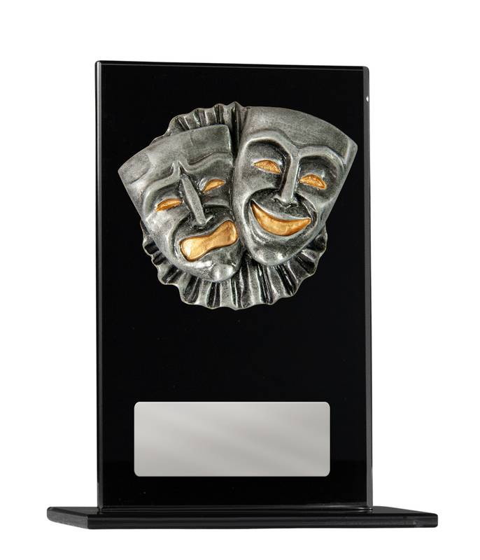 Black Glass Drama Glass Award 200mm