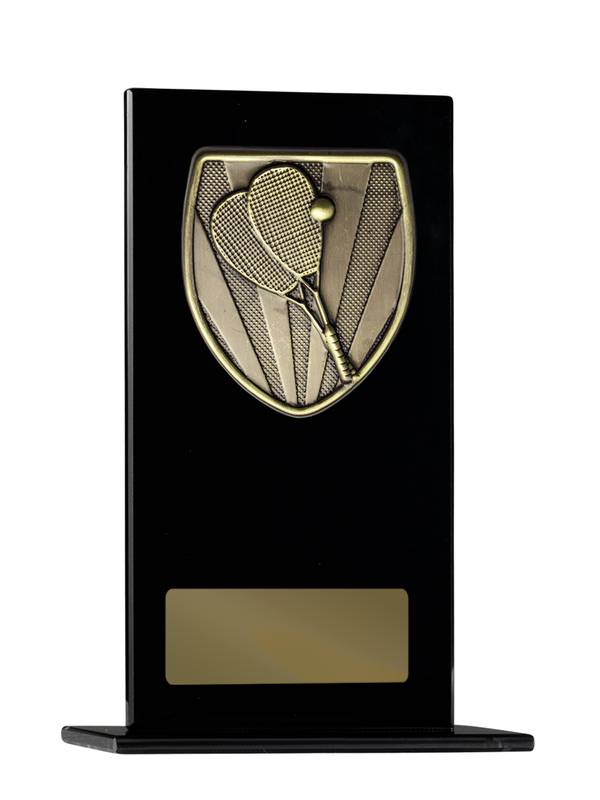 Black Glass Squash Glass Award 200mm