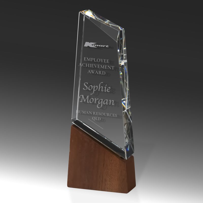 Timber Crystal Blade Crystal Award 240mm