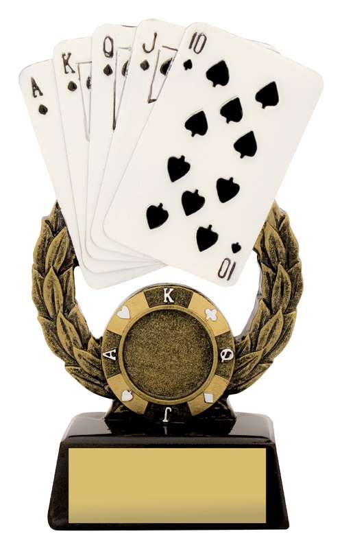 Celebrate Your Card Game Triumphs with Awards Trophies Cards Poker