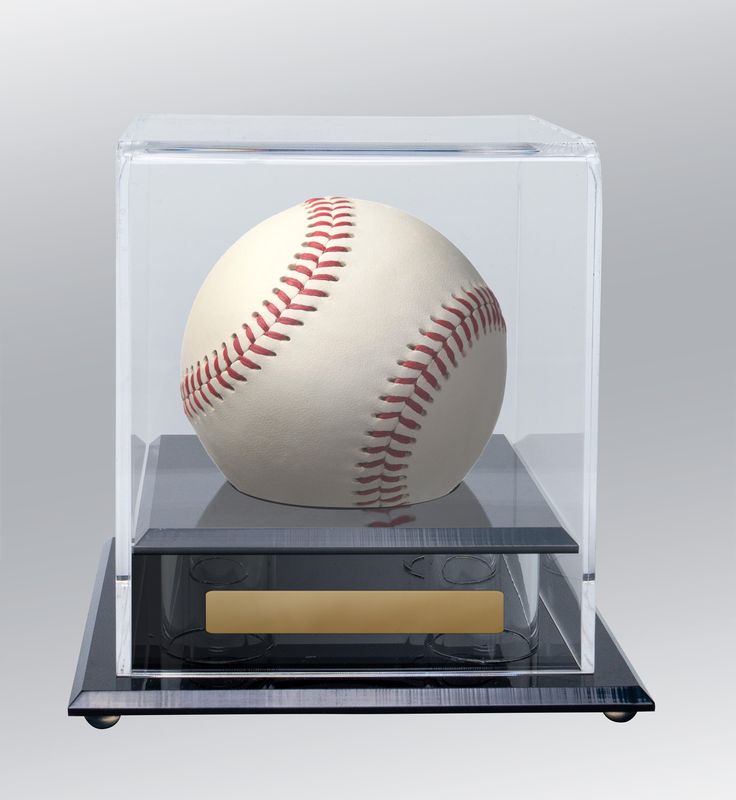 Acrylic Square small Cricket Ball Holder 122mm