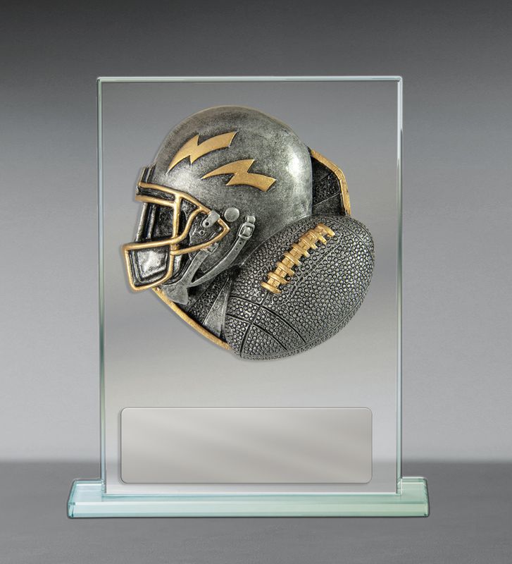 Gridiron Theme on Glass Award 170mm