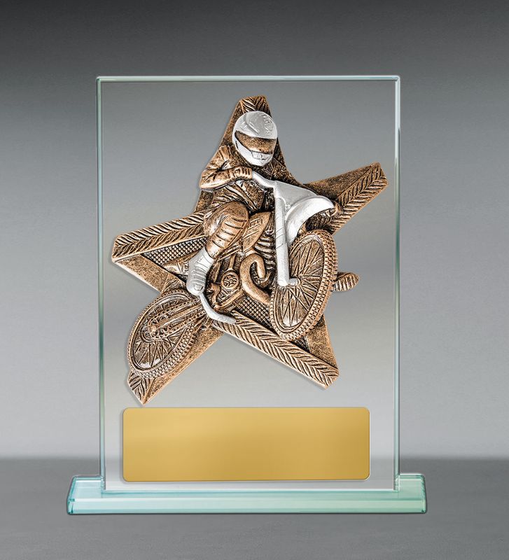 Motorsports Theme on Glass Award 170mm