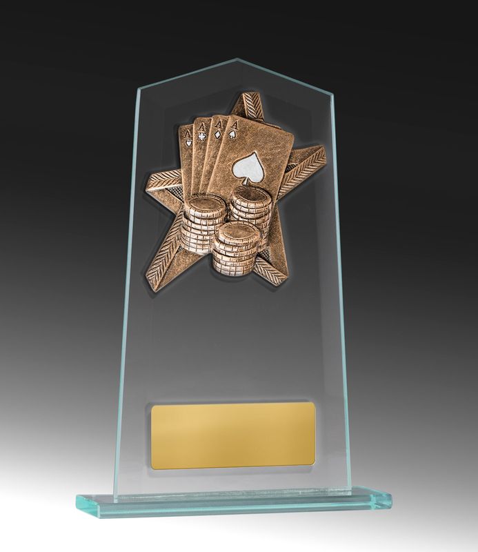 Waterpolo Theme on Glass Award 210mm