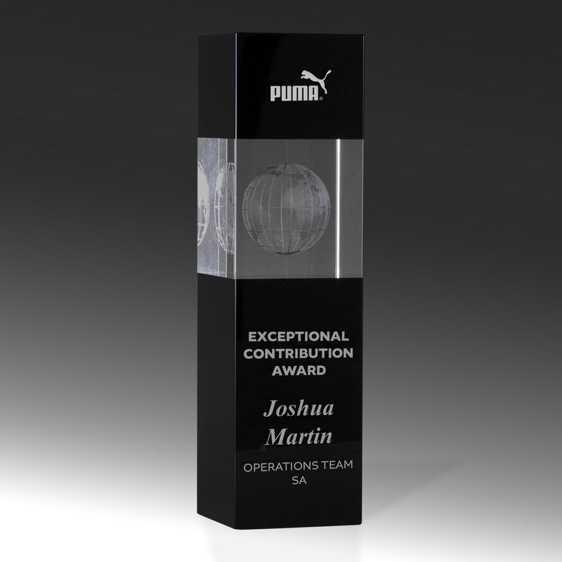 Elevate Your Recognition with Corporate Crystal Awards Black Crystal
