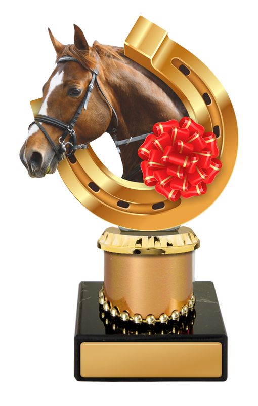 Acrylic Horse on Column Trophy 157mm